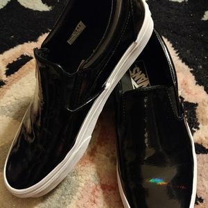 VANS holographic slip on sneakers